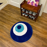 Gaeaspace  -  Fluffy Evil Eye Circle Rug Carpet Plush Comfortable Handmade Bedroom Ultra Soft and Fluffy High Quality for Halloween