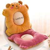 Gaeaspace  -  Cute 40CM Plush Bear Cushion Office Chair Cushion Home Sofa Seat Cushion Balcony Tatami Cushion Dormitory Chair Seat Cushion