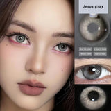 Gaeaspace  -  1 Pair Colorful Natural Contact Lenses For Eyes Cosmetic Blue Lenses Beauty Brown Grey Lenses Eye Lentes with Diopter