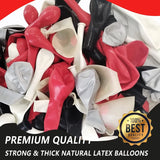 Gaeaspace  -  Red Black Balloon Arch Garland Kit White Silver Ballon Set Party Birthday Decor Graduation Baby Shower Globos