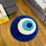 Gaeaspace  -  Fluffy Evil Eye Circle Rug Carpet Plush Comfortable Handmade Bedroom Ultra Soft and Fluffy High Quality for Halloween