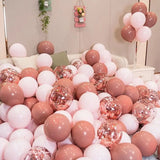 Gaeaspace  -  10 Inch Latex Balloon Wedding Birthday Party Double Pink Cherry Blossom Pink Balloons Halloween Decoration Baby Shower Globos