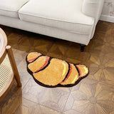 Gaeaspace  -  Croissant Shaped Carpets - Cozy Bread Rug for Home Decor, Non-slip Safety Mat for Living and Bathrooms