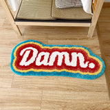 Gaeaspace  -  Letter Element Rug 100 Handmade Rainbow Fluffy Tufted Rug Nordic Entrance Rug Area Rugs Funny Bathroom Bedroom Floor Mats