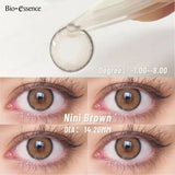 Gaeaspace  -   1Pair Natural Colored Contacts Brown Lenses with Myopia Korean Big Eye Lens Student Pupils Yearly Use Fast Shipping