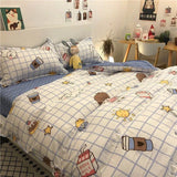 Gaeaspace  -  Fashion Bedding Sets Leopard Pattern Duvet Cover Bed Linen Pillowcase 3/4Pcs Twin Queen King Size Bed Clothes Home Textiles