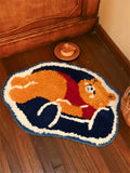 Gaeaspace  - Cute Cartoon Bear Children's Room Carpet Irregular Living Room Sofa Coffee Table Foot Mat Bathroom Absorbent Non-slip Carpet