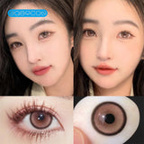 Gaeaspace  -  bubble Blue Colored Contact Lenses Soft For Eyes Small Beauty Pupil Myopia Prescription Degrees Yearly Natural New