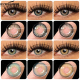 Gaeaspace  -  1 Pair Natural Color Lens Eyes Yearly Color Contact Lenses for Eyes Beauty Contact Lenses Eye Cosmetic Color Lens Eyes