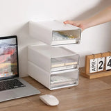 Gaeaspace  -  Stackable Desktop Storage Drawers Document Sundries Holder Cosmetic Organizer Box for Office School Home Storage Cabinet