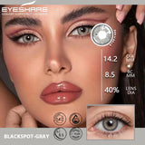 Gaeaspace  -  Color Contact Lenses For Eyes Natural 1Pair Gray Contact Lenses Blue Lenses Yearly Use Eye Cosmetic Eyes Color Lens