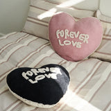 Gaeaspace  -  Embroidery Heart Shape Pillow Back Rest Support Cute Letters Sofa Chair Padding Cushion Soft Nordic Baby Home Kids Room Decor