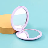 Gaeaspace  -  Folding Double-Sided Cosmetic Mirrors for Women Gifts with Flowing Sparkling Sand Mini Makeup Mirror Compact Pocket Mirrors Pink