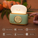 Gaeaspace  -  Toaster Night Light Alarm Clock Children Alarm Clock Bedside Luminous Clock Charging Bedroom Night Lamp Decoration Children Gift