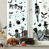 Gaeaspace  -  Halloween Giant Ghost MonsterGhost Shadow Window Sticker Witch Death Bat Skeleton Helloween Party Decor Electrostatic Sticker