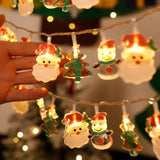 Gaeaspace  -  Christmas Tree LED String Light 1.5M 10LED Xmas Hanging Lamp Fairy Light Garland Home Decoration Ornament New Year Gifts