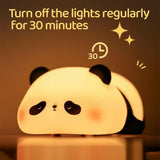 Gaeaspace  -  Cute Silicone Night Lights Sheep Cartoon Bedroom Lamp for Children's Room Decor Rechargeable Timing Dimming Sleep Night Light