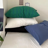 Gaeaspace  -  Cotton Stripe Pillow Cover Envelop Sleeping Pillowcase Korean Style Cushion Case Bedroom Decorations Home Room Decor Accessories