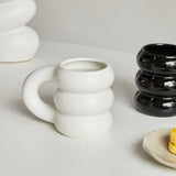 Gaeaspace  -  Creative Water Cup Ceramic Mug Nordic Coffee Cups with Big Handrip Colored Ceramics Big Juice Mugs