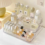 Gaeaspace  -  3 Tier Clear Display Risers Stand Acrylic Organizers for Figures Clear Perfume Organizer Desktop Display Case Lipstick Holder