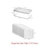 Gaeaspace  -  Clear Press On Nails Storage Box Nail Art Display Box Fake Nail Art Organizer Holder for Nail Salon Portable Craft Storage Box