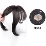 Gaeaspace  -  Synthetic Topper Hairpiece False Bang Clip-In Bangs Extension Natural Fake Fringe Invisible Clourse Hairpiece for Women