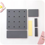 Gaeaspace  -  Ins Wall Hole Board Korean Decor Wall Pegboard Storage Rack Blind Box Toy Figure Girl Bedroom Free Punch Organizer Storage Board