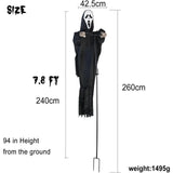 Gaeaspace  -  Scarecrow Screaming Ghost Halloween Scary Ghost of Death Ghost Flying Halloween Decoration for Outdoor Garden, Porch,Yard