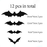 Gaeaspace  -  117pcs/Set Halloween Black Orange Confetti White Eye Balloon Arch Kit Bat Stickers Spooky Party Decoration Birthday Supplies