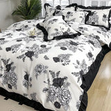 Gaeaspace  -  Bedding Set Ins High Beauty French Retro 4PCS Duvet Set Hepburn 3PCS Duvet Set Multifunctional Bedin Set For All Seasons