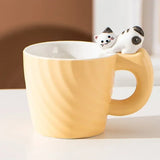 Gaeaspace  -  Ceramic Mug Creative Cartoon Cat Cute Cup Children's Milk Breakfast Home Office Coffee Mug Gift Frends Drinkware Tea Cup