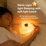 Gaeaspace  -  Kids Night Light Cute Cartoon Cheese Bedside Lamp Touch Sensor Night Light For Bedroom Decoration Table Lamp Children Gifts