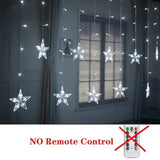 Gaeaspace  -  Christmas Decor String Garland Curtain Light LED For Wedding Home Christmas Tree Ornament Navidad Xmas Gift New Year