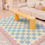 Gaeaspace  -  Ins Simple Girl Bedroom Bedside Soft Carpet Cute Cartoon Living Room Decoration Carpets Home Children's Room Baby Crawling Rugs