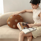 Gaeaspace  -  Nordic Ball Shaped Plush Wool Cushion Funny Fluffy Cookie Throw Pillow Home Decor Pillows for Sofa Creative Rest Waist Pillow