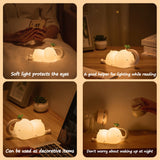 Gaeaspace  -  Children Silicone Night Light Cute Elephant Baby Dimmable Timed Sleeping Night Lamp for Bedside Bedroom Decoration Gift Birthday