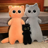 Gaeaspace   -  Cute Cat Plush Toy Stuffed Animal Black Cat Throw Pillow Cushion 100cm Big Size Toy Children Birthday Gift  for Boy Girl