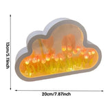 Gaeaspace  -  INS Handmade DIY Cloud Tulip Mirror Small Night Light INS Girl Heart Living Room Desktop Decoration Birthday Gift Holiday Gift