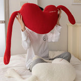 Gaeaspace  -  Heart Shaped Pillow Plush Wool Cushion Living Room Home Decor Pillows for Sofa Creative Rest Waist Throw Pillow Birthday Gifts