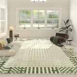 Gaeaspace  -  French Green Living Room Decoration Carpet Small Fresh Home Lounge Bay Window Non-slip Rug Luxury Balcony Bathroom Kitchen Rugs