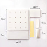 Gaeaspace  -  Ins Wall Hole Board Korean Decor Wall Pegboard Storage Rack Blind Box Toy Figure Girl Bedroom Free Punch Organizer Storage Board