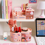 Gaeaspace  -  Kawaii Desktop Pen Holder for Girls Cute Storage Box Organizer Stationery Holder Pencil Holders Back To School Desk Accessories