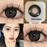 Gaeaspace  -   2PCS Yearly Color Contact Lenses Green Beautiful Natural Pupils for Eyes with diopters Myopia Cosmetics Black Lenses