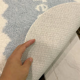 Gaeaspace  -  Tufting Floral Bathmat Soft Bathroom Door Mat Fluffy Rug Bedroom Foot Carpet Floor Safety Pad Aesthetic Home Room Decor