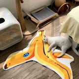 Gaeaspace  -  Irregular Bedroom Decor Banana Carpet Creative Cute Carpets for Living Room Fluffy Soft Bedside Rug Home thicken Plush floor Mat