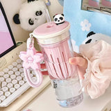 Gaeasapce  -  650ml Kawaii Sakura Water Bottle With Filter For Girls Women Tritan Sport Travel Ice Coffee Tea Juice Cups Gym Portable Bottle