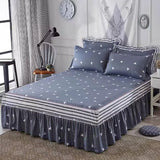 Gaeaspace  -  Flower Beddress Sheets Bedspread Sexy For King/Queen Size Non-Slip Cover Flat Sheet 1.5/1.8/2M Bed Soft Home Bedding