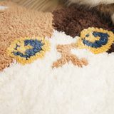 Gaeaspace  -  Tufting Cat Bathmat Fluffy Flocking Bathroom Rug Bedside Carpet Door Floor Mat Anti Slip Pad Home Kids Room Nursery Decor