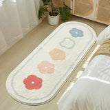 Gaeaspace  -  INS Flower Fluffy Soft Bedroom Carpet Cute Bedside Rug Kids Room Non-Slip Baby Playmats Long Living Room Mats