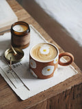 Gaeaspace  -  Ins Style Cartoon Japanese Mug Hand Painted Poached Egg Ceramic Cup Home Office Breakfast Mugs Tea Water Milk Coffee Cup